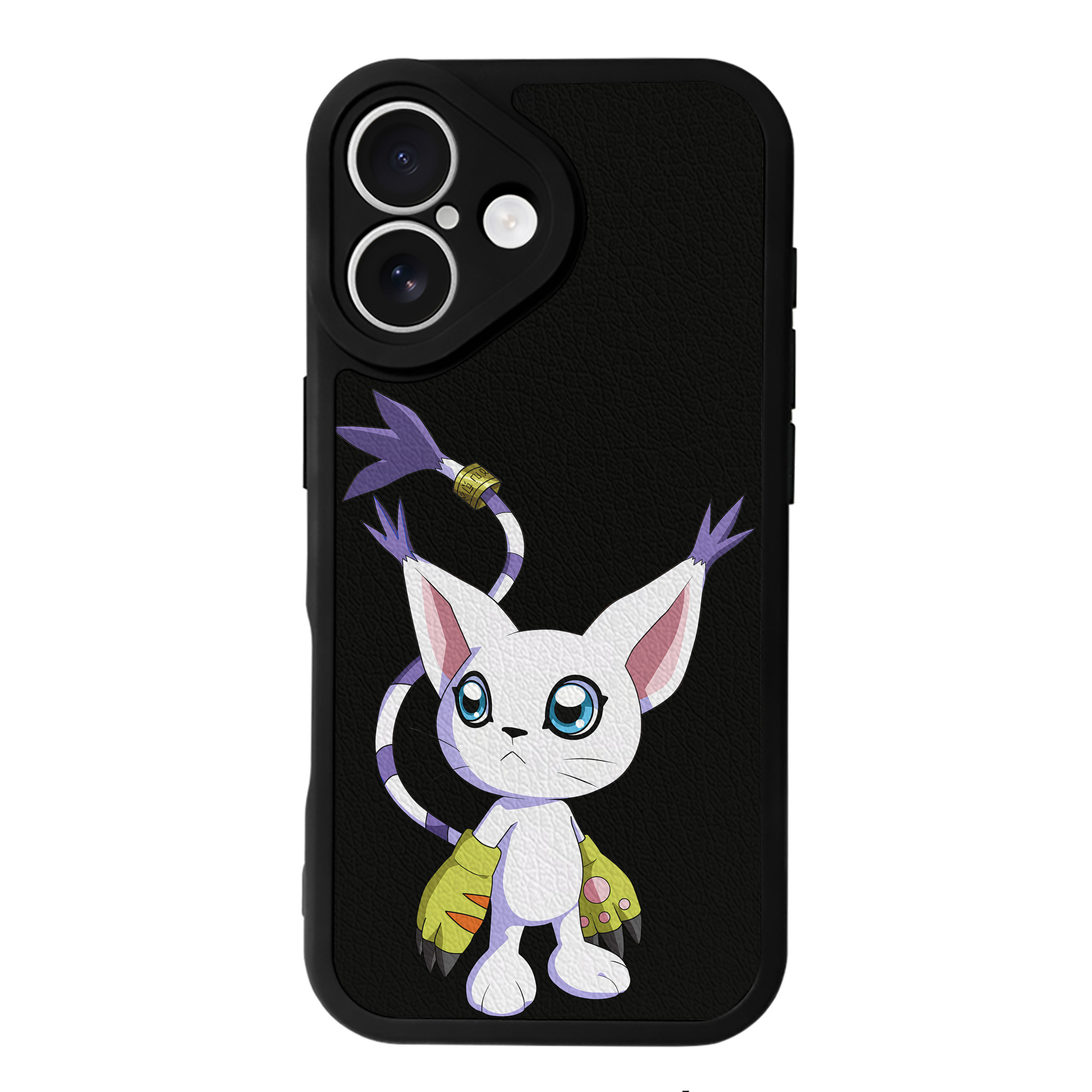 （画像用） Digimon デジタルモンスター/デジモン 【iPhone 16シリーズ対応】シリコンスマホケース（レザー調） 材質：シリコン